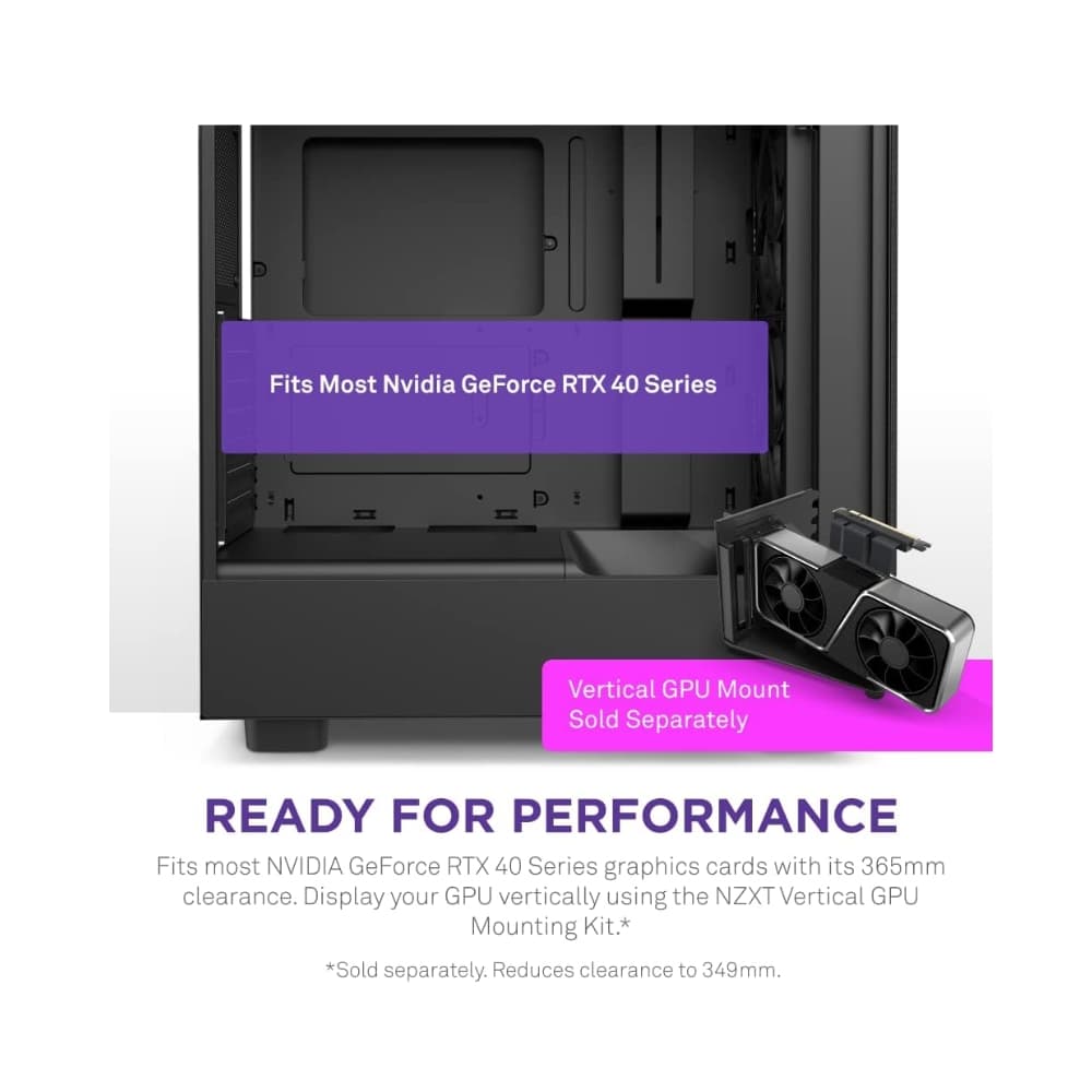 NZXT H5 FLOW ATX Mid-Tower Case – Black — thumbnail 6 of 8