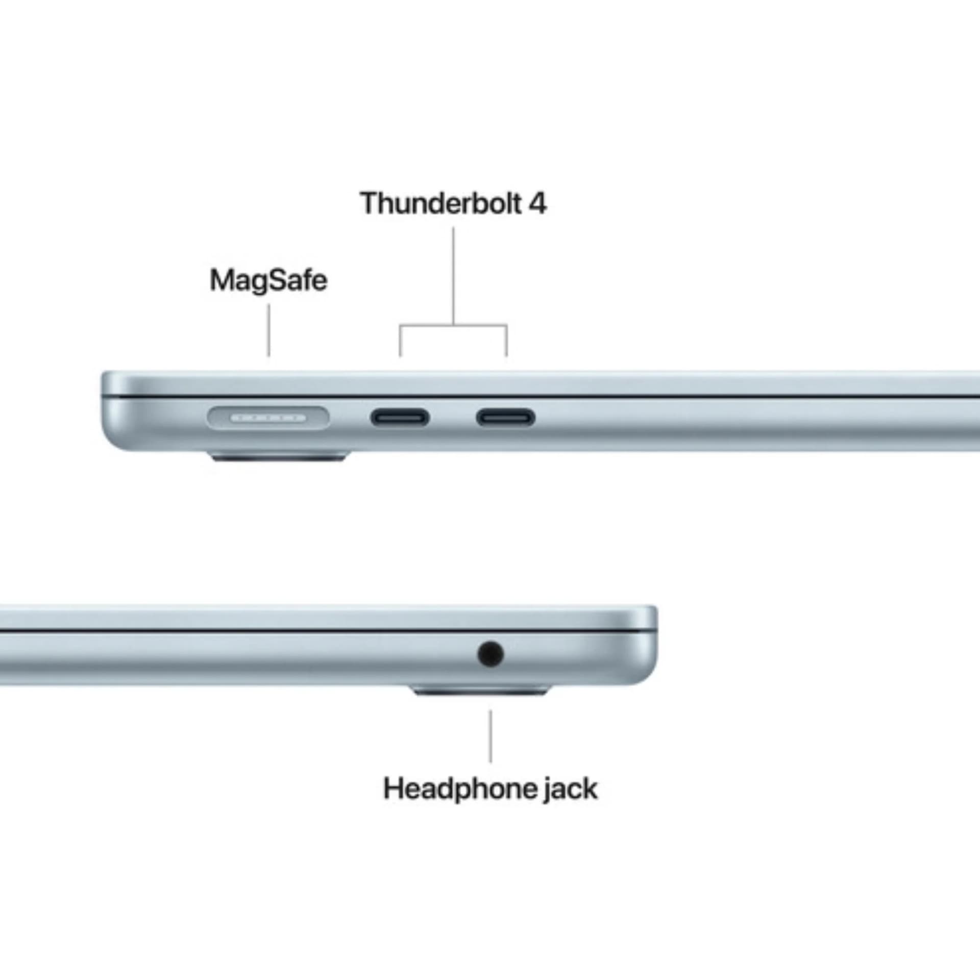 Apple Macbook Air MDHH4AB/A - A3449, M5 Chip (10 Core), GPU (8 Core), RAM 16GB, SSD 512GB, 13.6 (2560 x 1664), Sky Blue — thumbnail 4 of 4