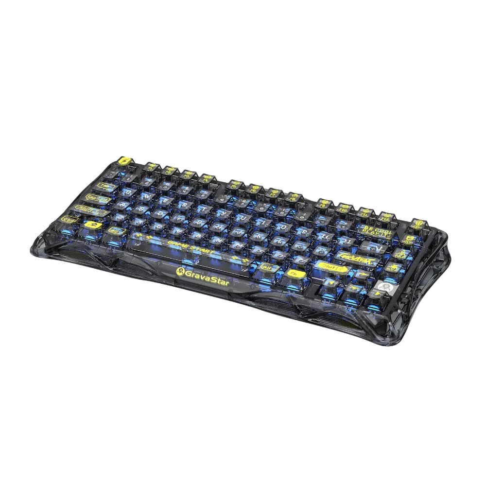 Gravastar Mercury K1 Lite Mechanical Gaming Keyboard AR - Transparent Black — thumbnail 2 of 6