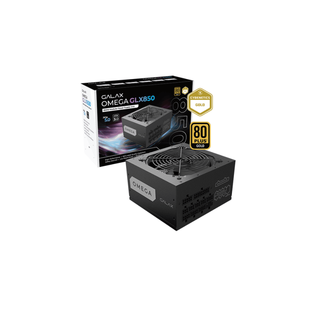GALAX OMEGA GLX850 850W PCIe 5.0 80 PLUS Gold Fully Modular Power Supply