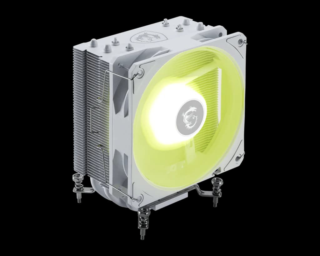 MSI MAG COREFROZR AA13 Air CPU Cooler — 120mm ARGB Fan, 4× 6mm Direct-Touch Heat Pipes, Rifle Bearing, Compact Tower, Supports Intel LGA1700/1851 & AMD AM5/AM4 — thumbnail 2 of 5