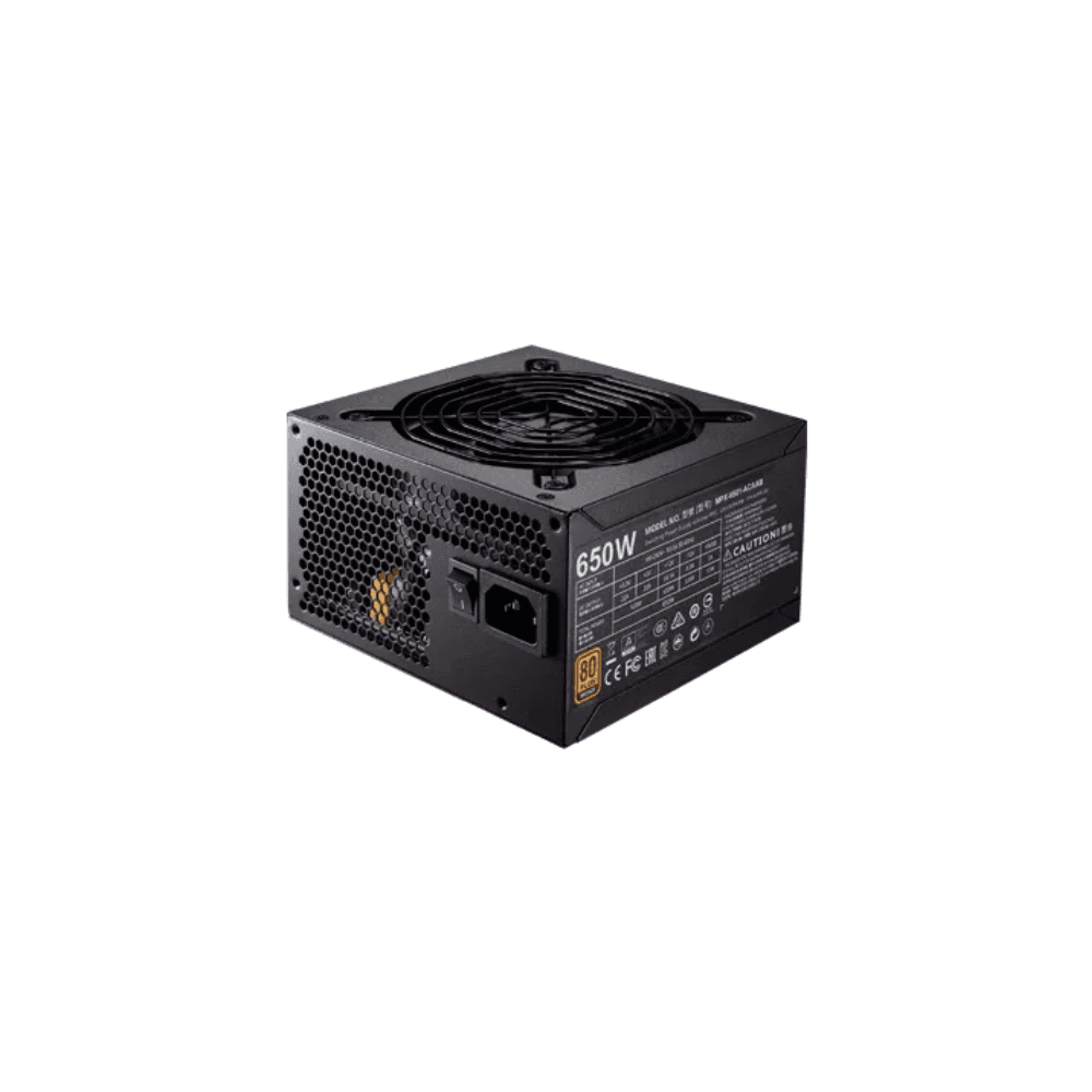 COOLERMASTER MWE 650W 80+PLUS BRONZE BLACK Power Supply