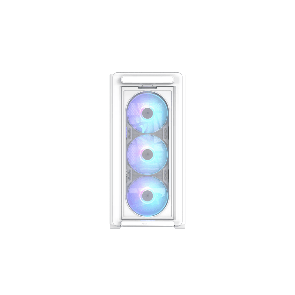 ASUS A23 PLUS ARGB Micro-ATX Gaming Case – Tempered Glass White — thumbnail 3 of 9