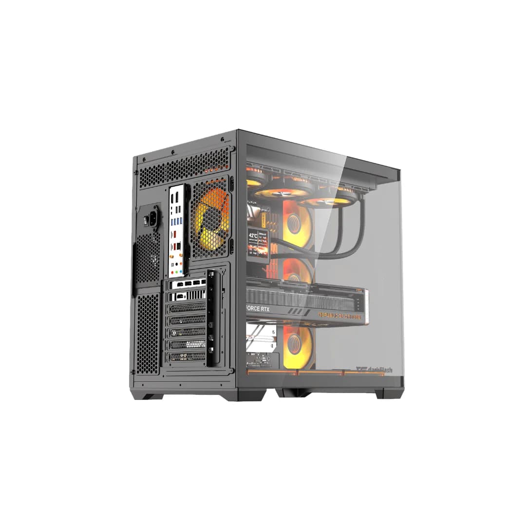 DarkFlash C280 - Computer Case, Black — thumbnail 4 of 4