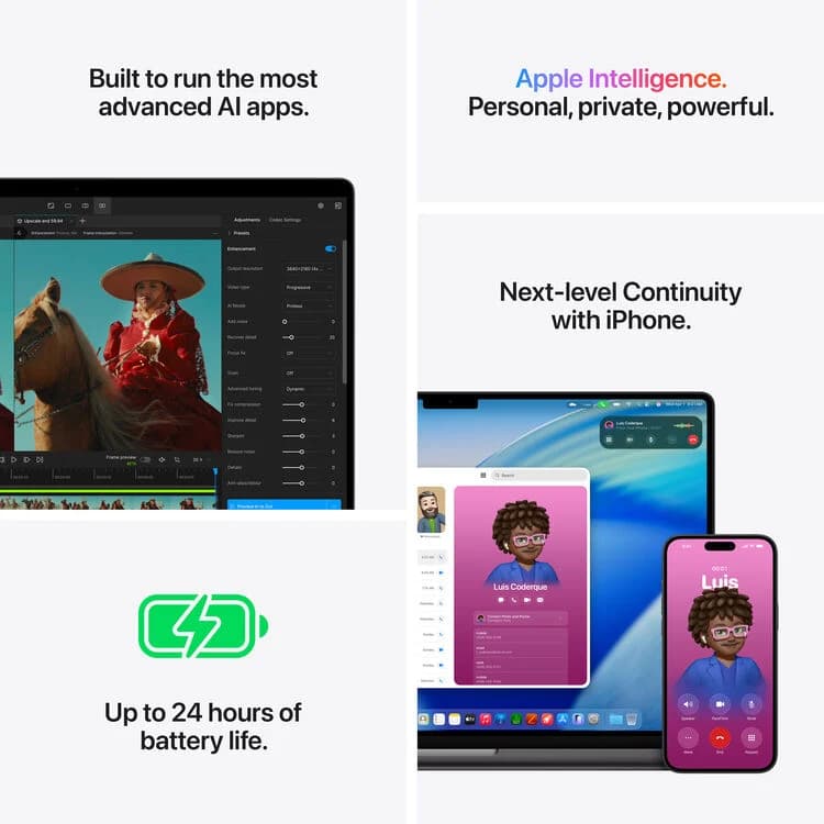 Apple 16" MacBook Pro M5 Pro 18-Core CPU -  24GB RAM - 1TB SSD - 20-Core GPU - Arabic  (Silver) — thumbnail 9 of 9