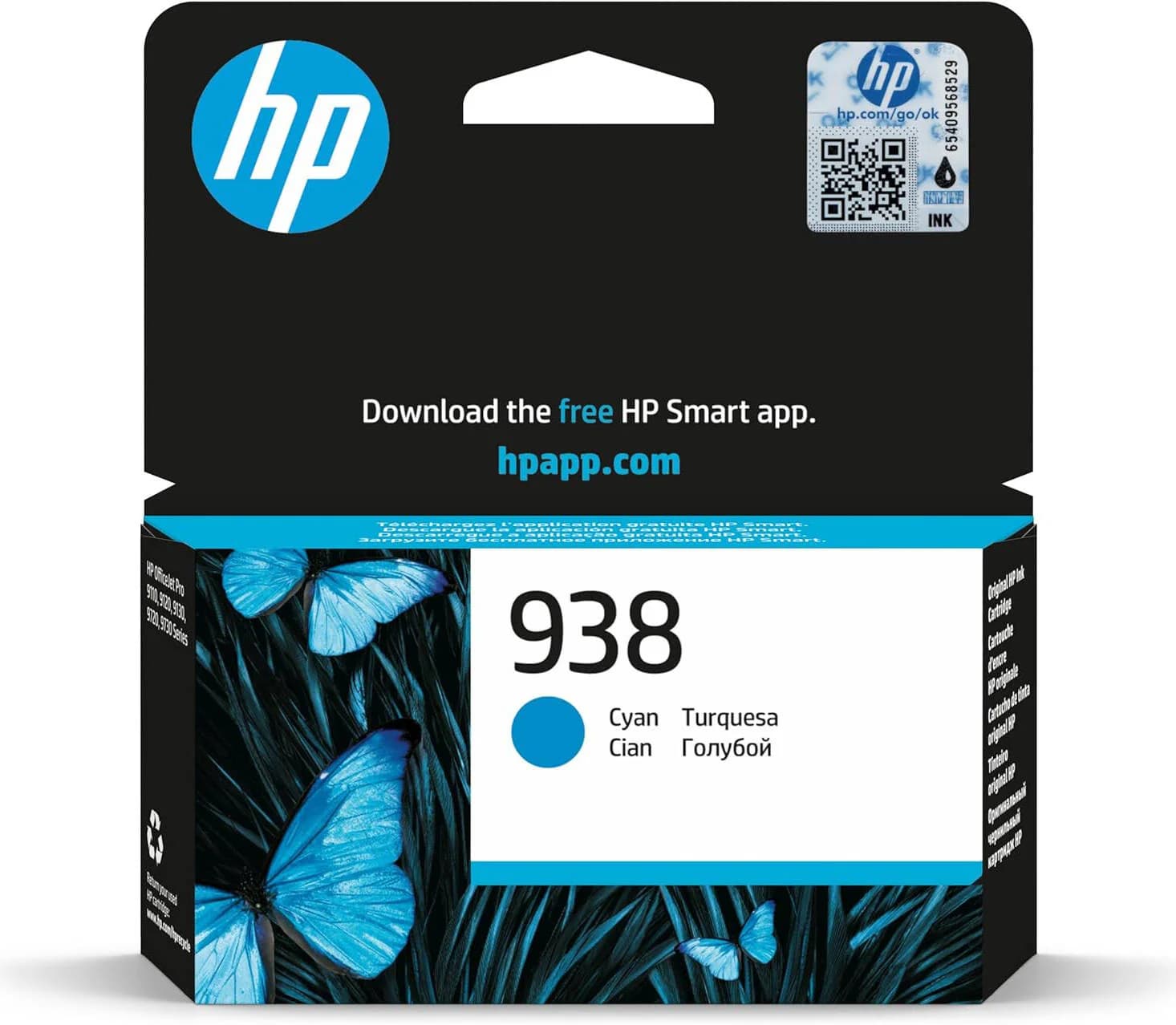 HP 938 Original Ink Set (Black + Cyan + Magenta + Yellow) – Approx. 1,250 B/W / 1,000–1,300 Color Pages – Sold as a Set of Four Cartridges — thumbnail 5 of 5