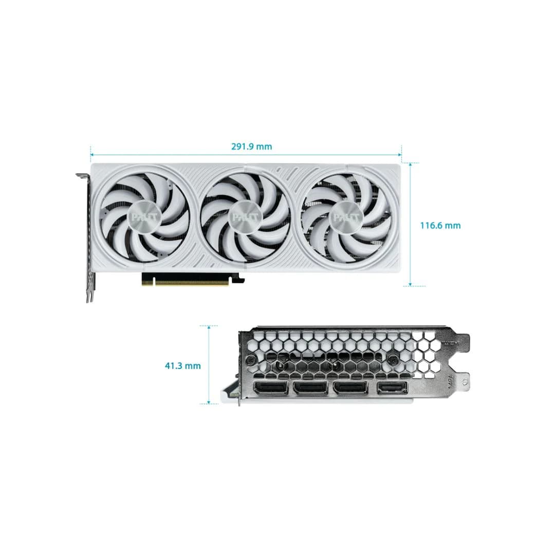 Palit GeForce RTX 5070 White 3X - 12GB — thumbnail 3 of 5