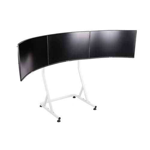 Thermaltake Triple Racing Monitor Stand – Steel Frame, Up to Three 32″ Displays, VESA Mount, Height Adjustable (920–970 mm), Folds Backward — thumbnail 9 of 10