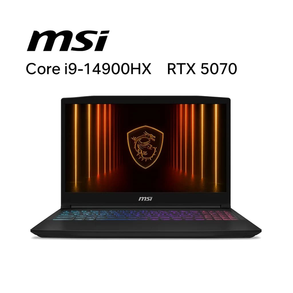 MSI Katana 15, NVIDIA RTX 5070 8GB, Intel Core i9-14900HX, RAM 16GB, SSD 512GB, 15.6 Inch FHD IPS 144Hz, Black