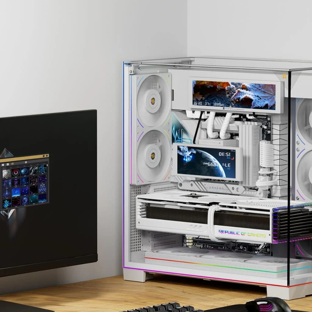 Thermalright Trofeo Vision 9.16" LCD Screen - White — thumbnail 3 of 4