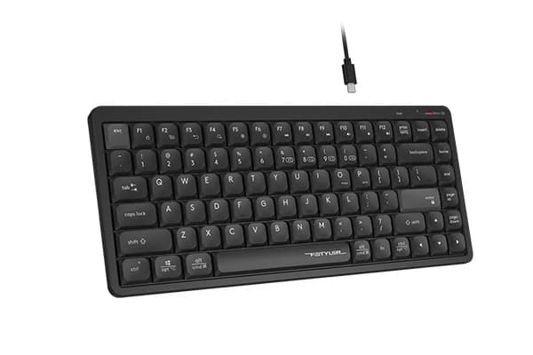A4Tech FBX53C Wireless Keyboard – Dual‑Mode (Bluetooth + 2.4 GHz), Scissor‑Switch, 1 ms / 1000 Hz, USB‑C Recharge, Multi‑Device — thumbnail 2 of 5