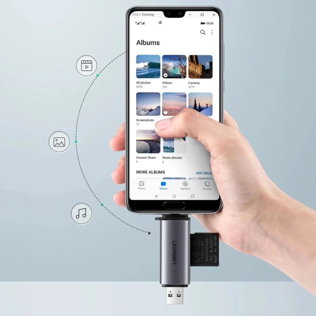 UGREEN CM185 Card Reader USB-C/USB-A — thumbnail 5 of 5