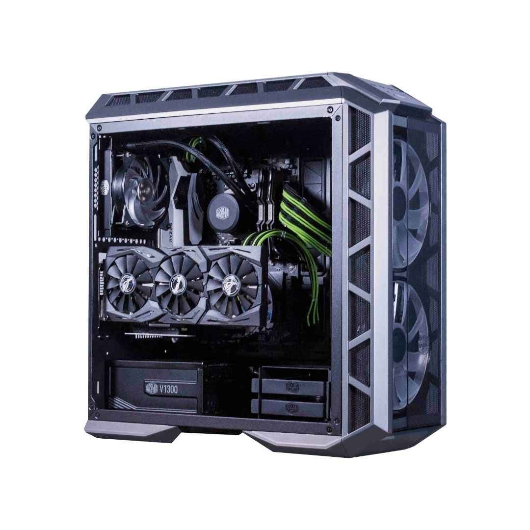 Soft Hard Power Supply Sleeved Cable PSU Extension Cable Kit - Green & Black — thumbnail 2 of 2