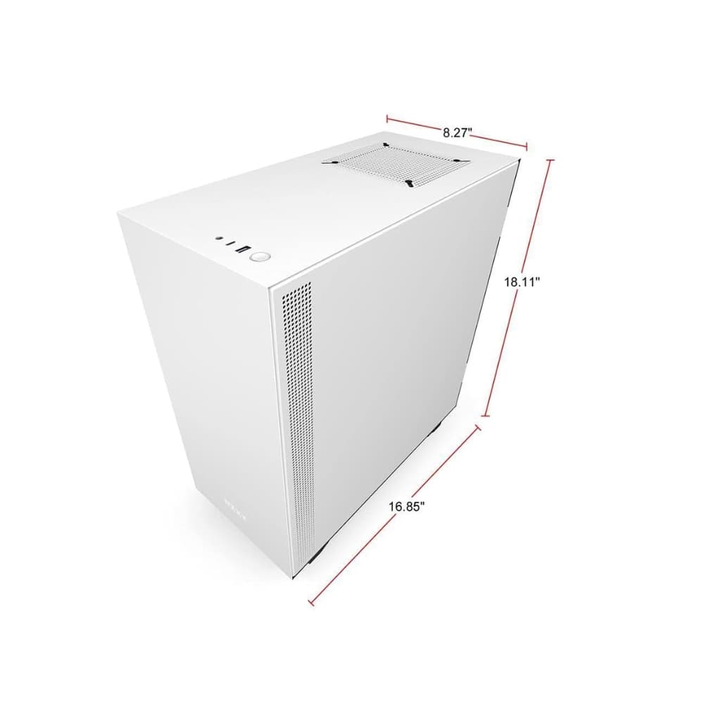 NZXT H510i MATTE GAMING MID-TOWER BLACK WHITE CASE — thumbnail 4 of 4
