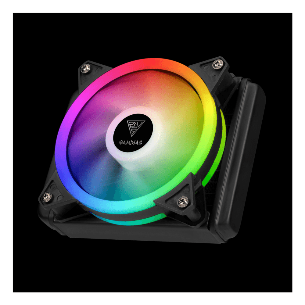 GAMDIAS FAN COOLING LIQUID CHIONE E2-120 LITE 120mm RGB BLACK — thumbnail 2 of 4