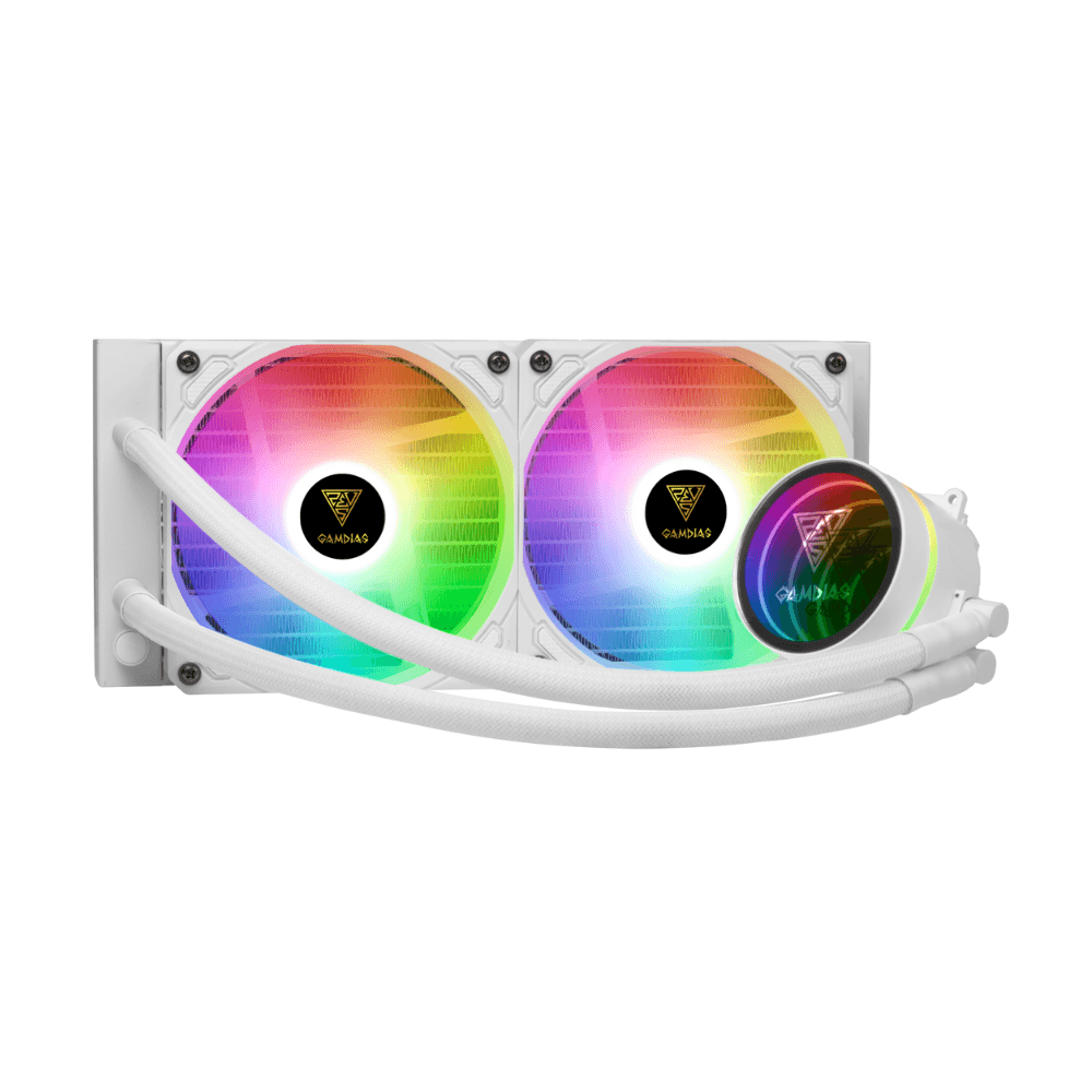 GAMDIAS FAN COOLING LIQUID CHIONE M3-240 120mm RGB WHITE