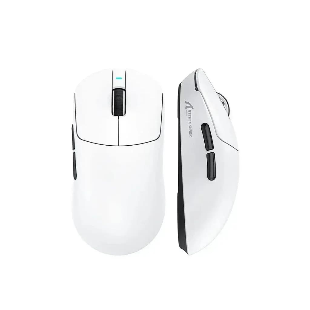 ATTACK SHARK X8 Ultra Tri-mode Wireless Gaming Mouse - White — thumbnail 2 of 3