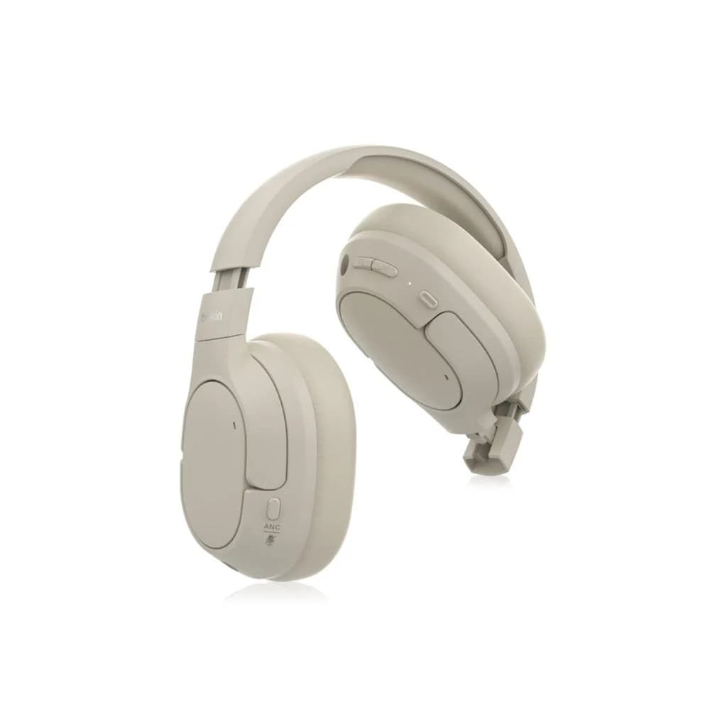 Belkin  SoundForm Isolate Noise Cancelling Over-Ear Headphones - Sand — thumbnail 3 of 3