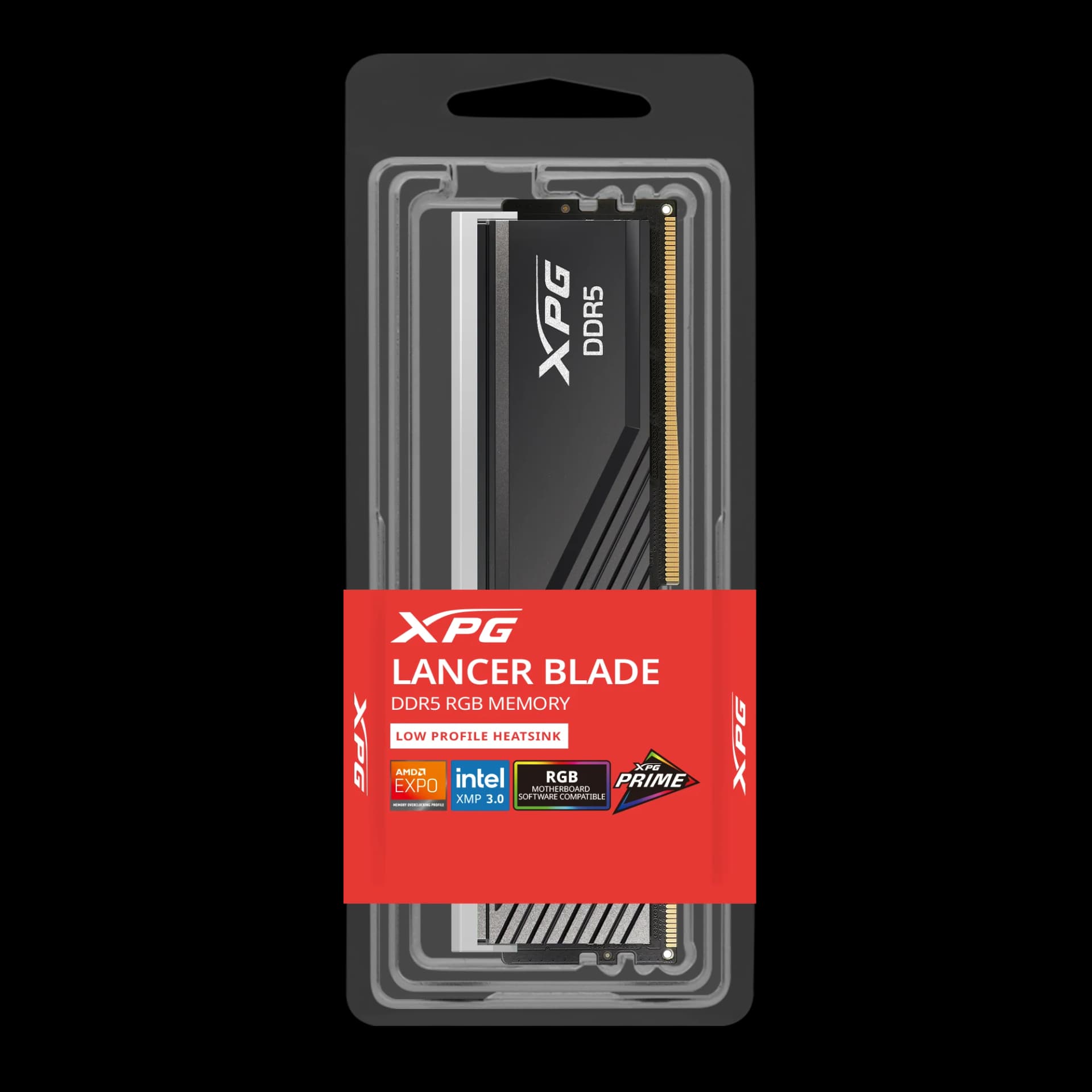 XPG LANCER BLADE RGB DDR5 – DDR5 U-DIMM 16GB, 6000 MT/s, RGB, Low-Profile Heatsink — thumbnail 3 of 6