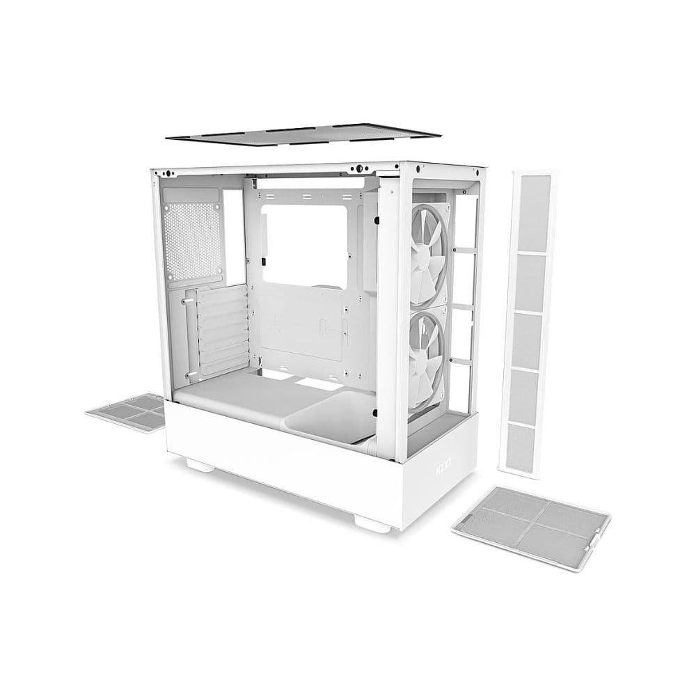NZXT H5 ELITE (2023) ATX Mid-Tower Case – White — thumbnail 3 of 4