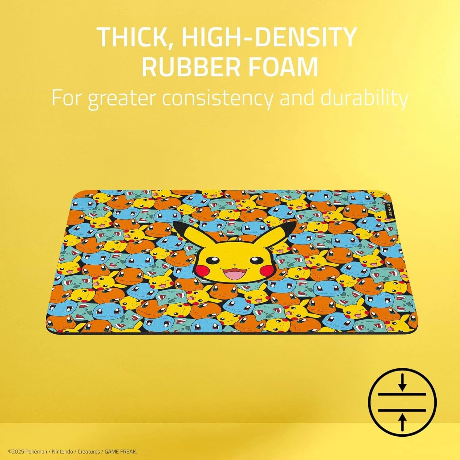 Razer Gigantus V2 Pokémon Edition - Soft Gaming Mouse Mat for Speed and Control - Micro Fabric Surface - Thick Rubber Foam - Non-Slip Base - 360 x 275 x 3 mm | Pokémon Kanto — thumbnail 6 of 7