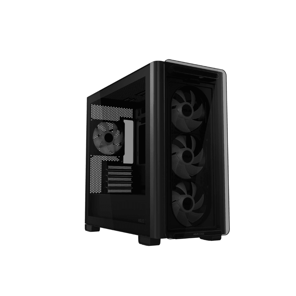 ASUS A23 PLUS ARGB Micro-ATX Gaming Case – Tempered Glass Black — thumbnail 2 of 7
