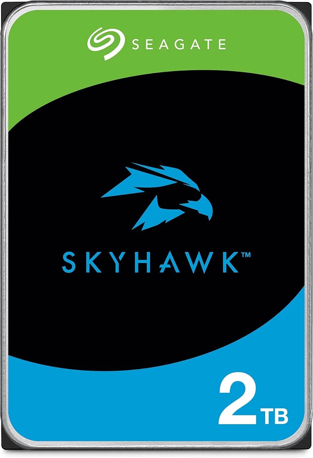 Seagate ST2000VX017 SkyHawk 2TB 5400RPM Surveillance Hard Drive – 2TB 3.5" SATA III 6Gb/s Internal HDD, 256MB Cache, Optimized for CCTV & DVR/NVR Systems, Supports Up to 64 Cameras