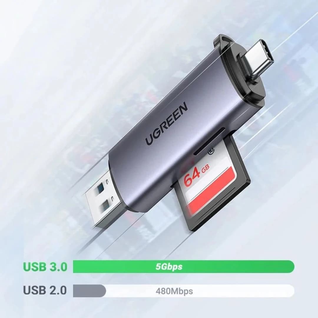 UGREEN CM185 Card Reader USB-C/USB-A — thumbnail 4 of 5