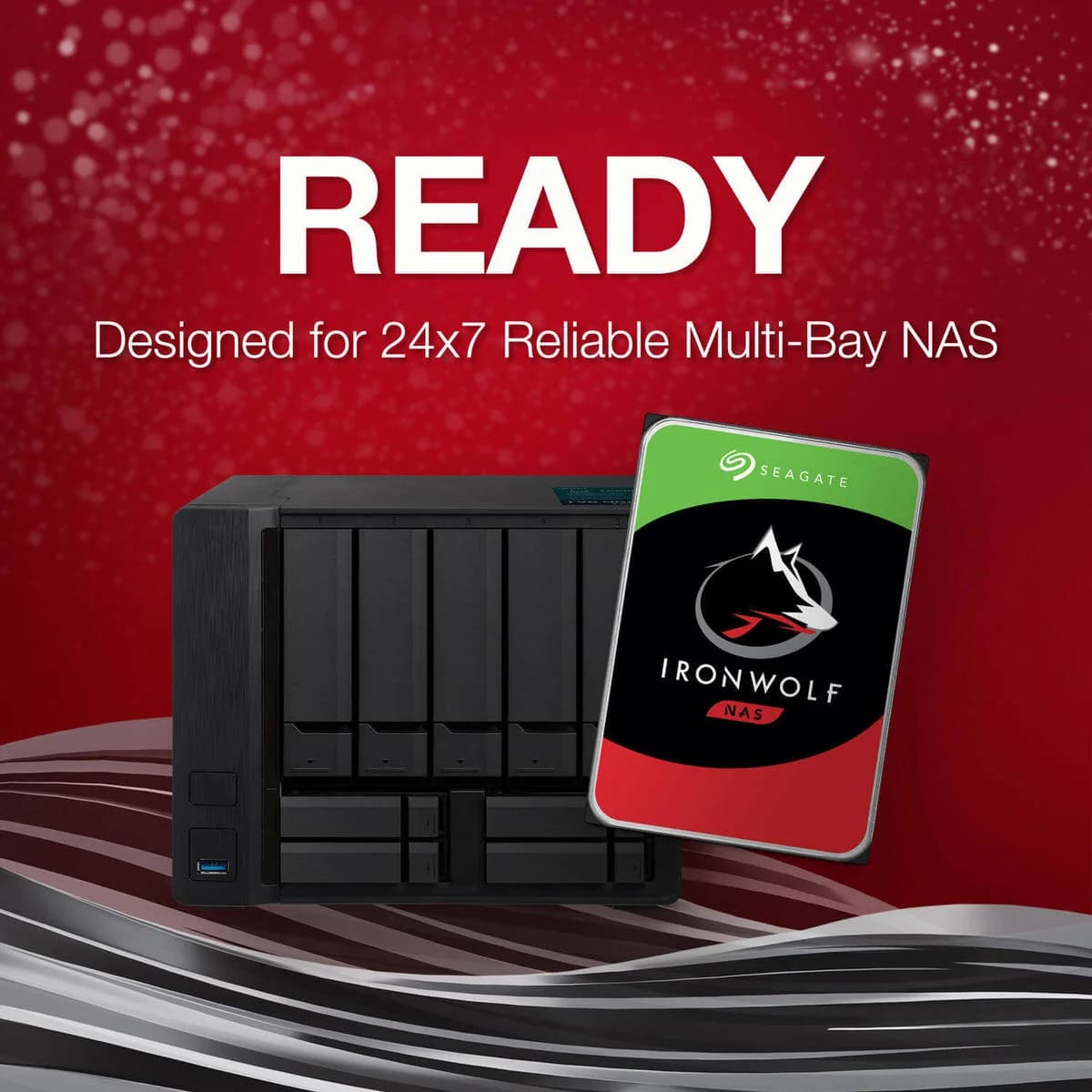 Seagate IronWolf SATA III 3.5" Internal NAS HDD - 14TB — thumbnail 3 of 6