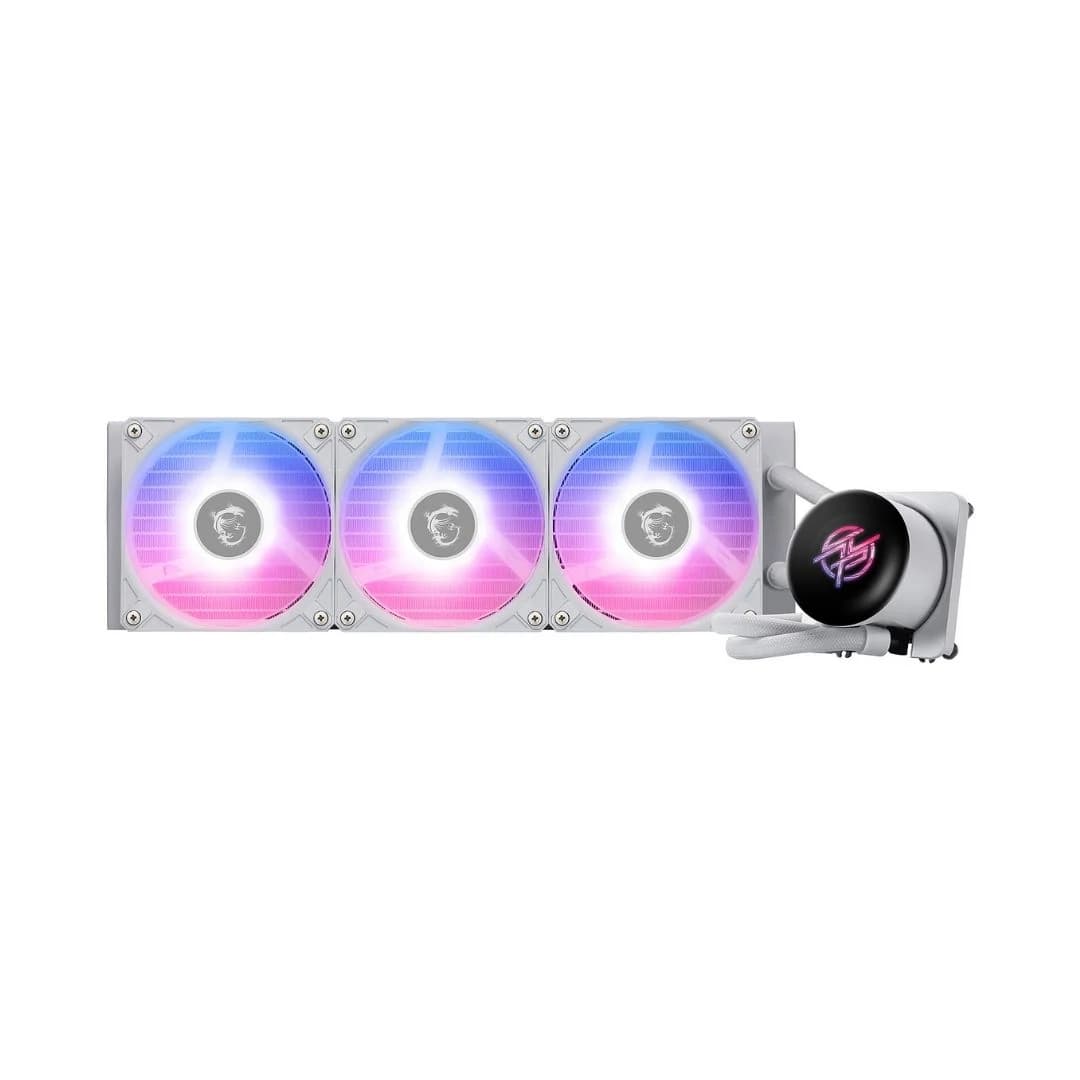 MSI MPG CoreLiquid P13 360 AIO Liquid Cooler with LCD Screen - White — thumbnail 3 of 3