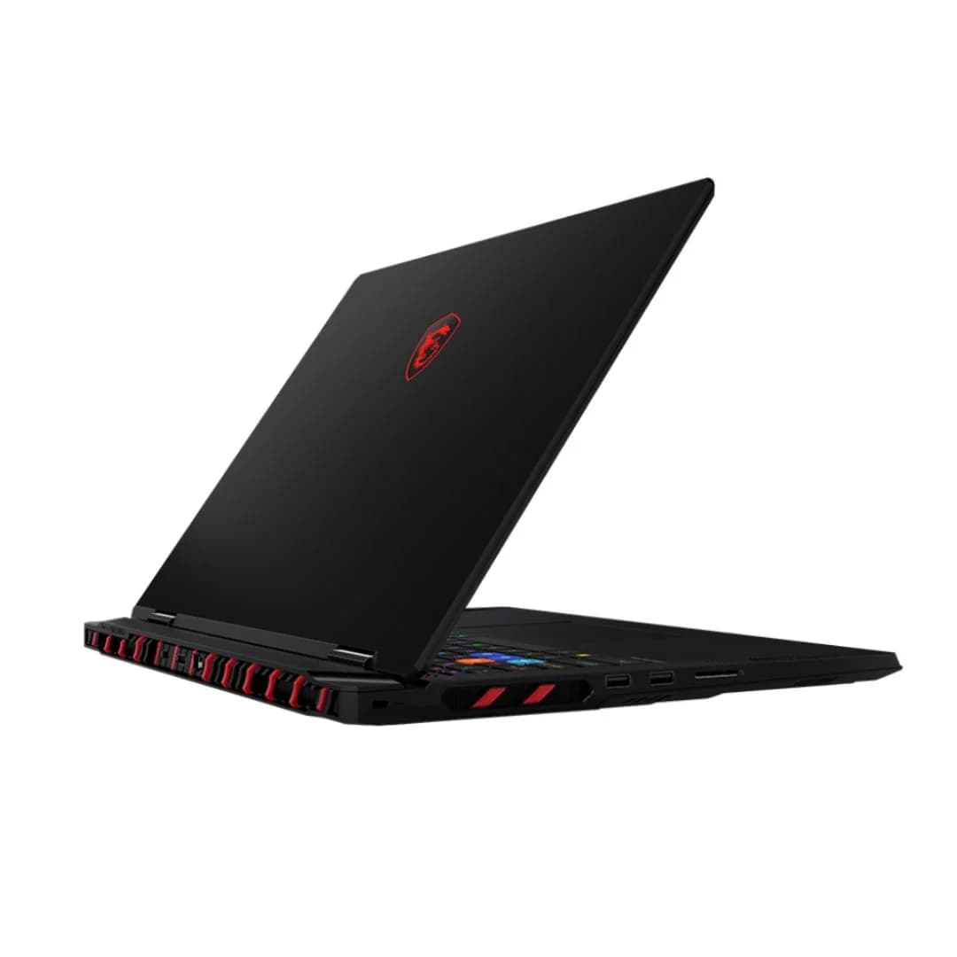 MSI Raider A18 HX A9WIG-205AE, AMD Ryzen 9-9955HX3D, RAM 64GB, SSD 2TB, NVIDIA RTX 5090 24G, 18 Inch UHD+ (4k+) 120Hz, Core Black — thumbnail 4 of 8