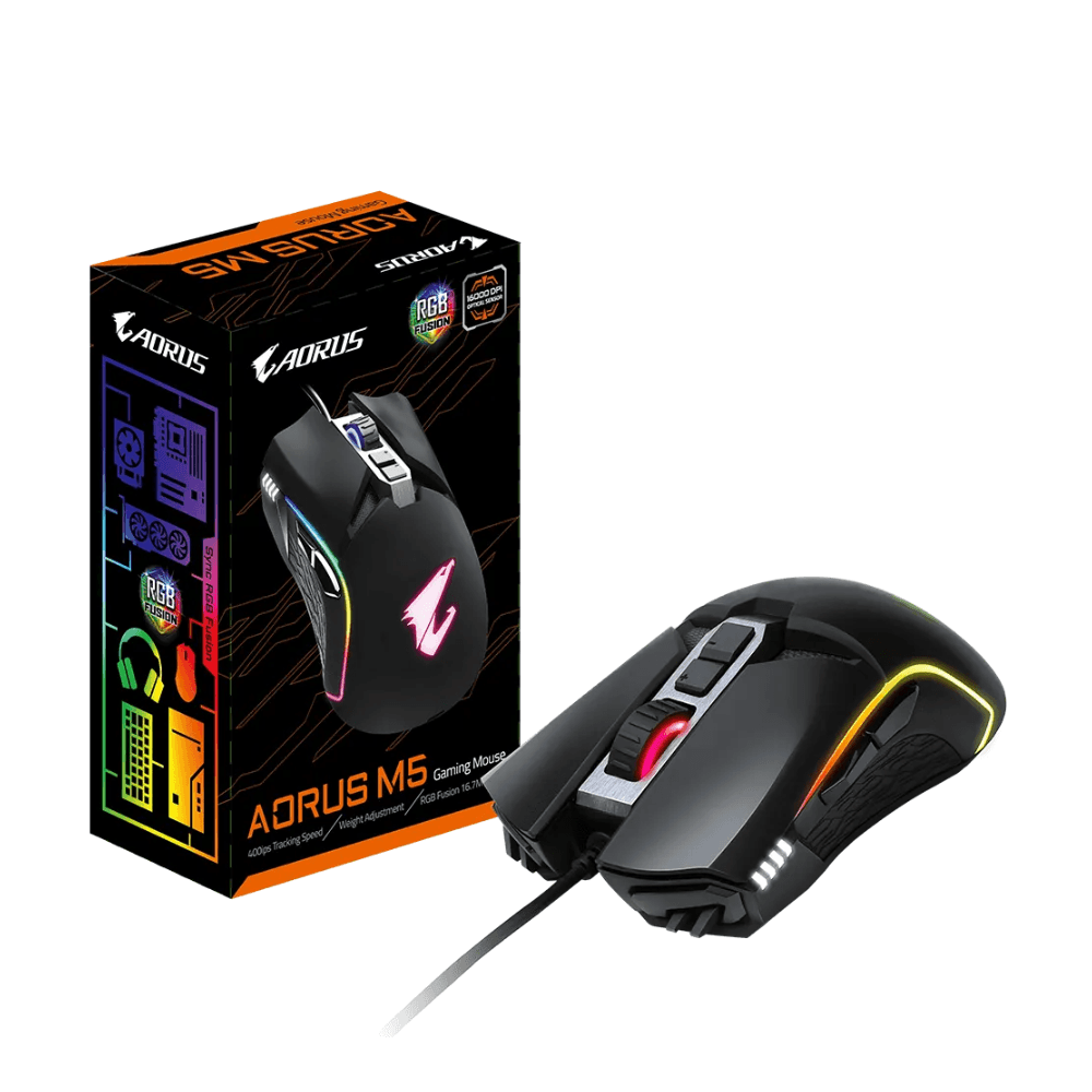 GIGABYTE GAMING MOUSE AORUS M5 USB BLACK