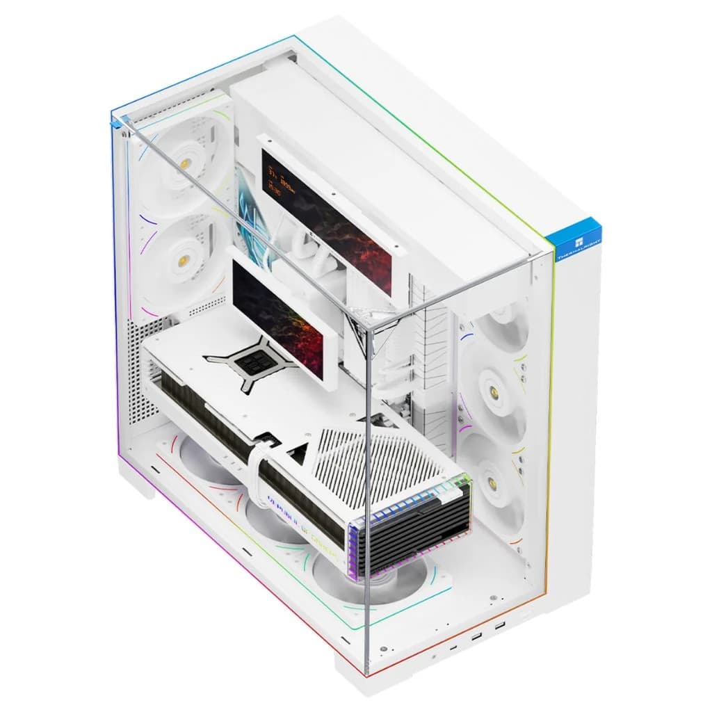 Thermalright TR-A70 VISION 5-Fan with LCD ATX Computer Case - White — thumbnail 2 of 4