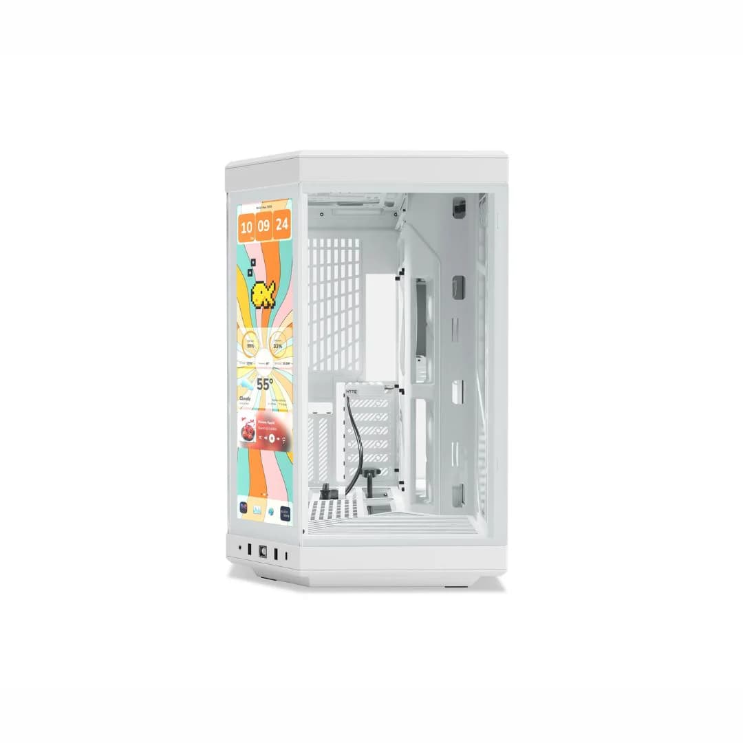 HYTE Y70 touch infinite Mid Tower ATX Case - Snow White — thumbnail 3 of 6
