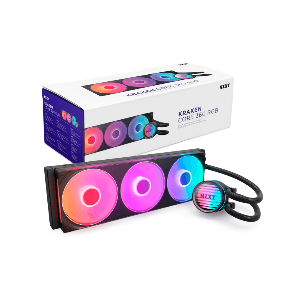 NZXT KRAKEN CORE 360mm RGB BLACK RL-KR36C-B1