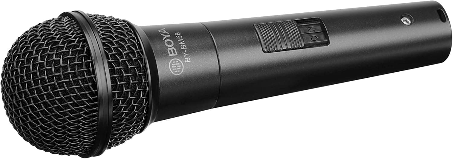 BOYA BY-BM58 Dynamic Wired Handheld Microphone – Cardioid XLR Mic for Live Performance, Podcasting & Public Speaking — thumbnail 3 of 7