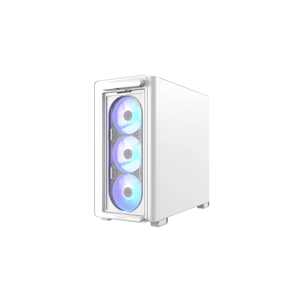 ASUS A23 PLUS ARGB Micro-ATX Gaming Case – Tempered Glass White — thumbnail 8 of 9