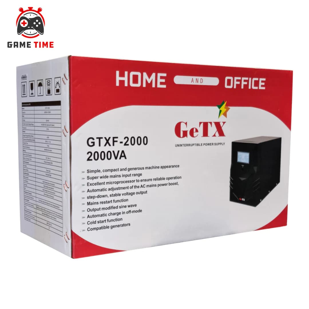 UPS Gaming GeTX GTXF-2000 (2000VA, 2KV) Line interactive, 12V-12A *2 Battery, Red Box — thumbnail 5 of 6