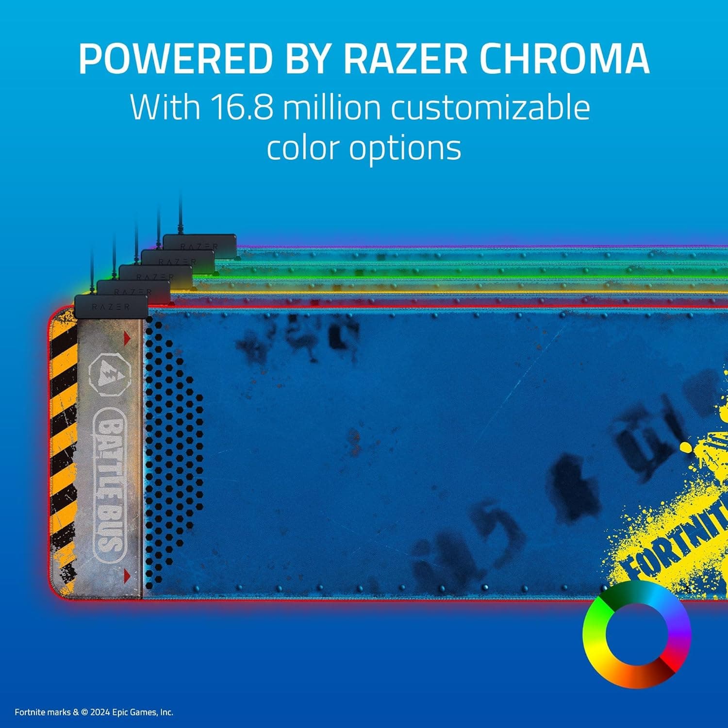 Razer Goliathus Chroma Extended - Fortnite Edition– Soft Gaming Mouse Mat with Razer Chroma RGB, Micro-Textured Surface, and Optimized for All Sensors — thumbnail 7 of 10