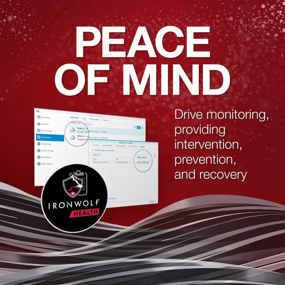 Seagate IronWolf SATA III 3.5" Internal NAS HDD - 12TB — thumbnail 8 of 9