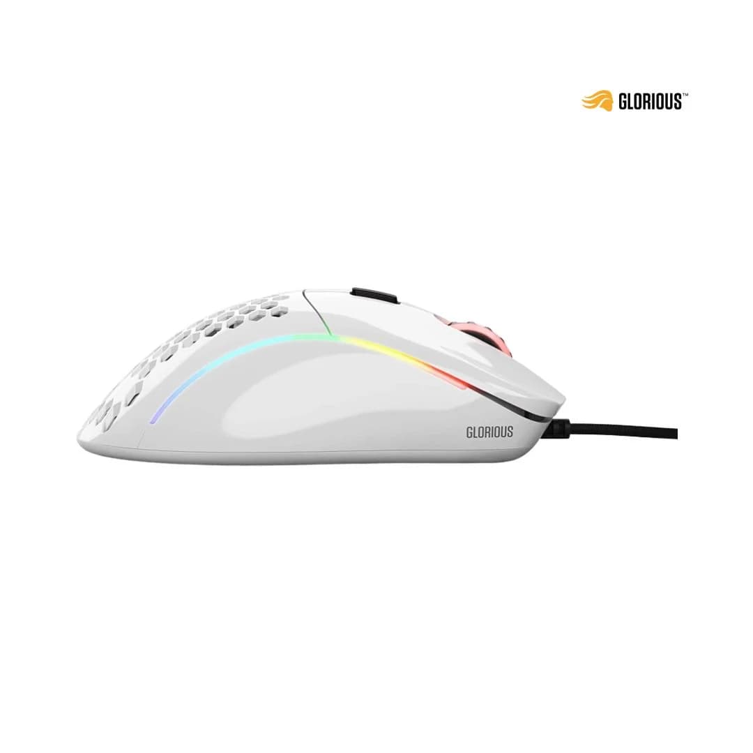 Glorious Gaming Model D Wired Gaming Mouse - Glossy White — thumbnail 4 of 4