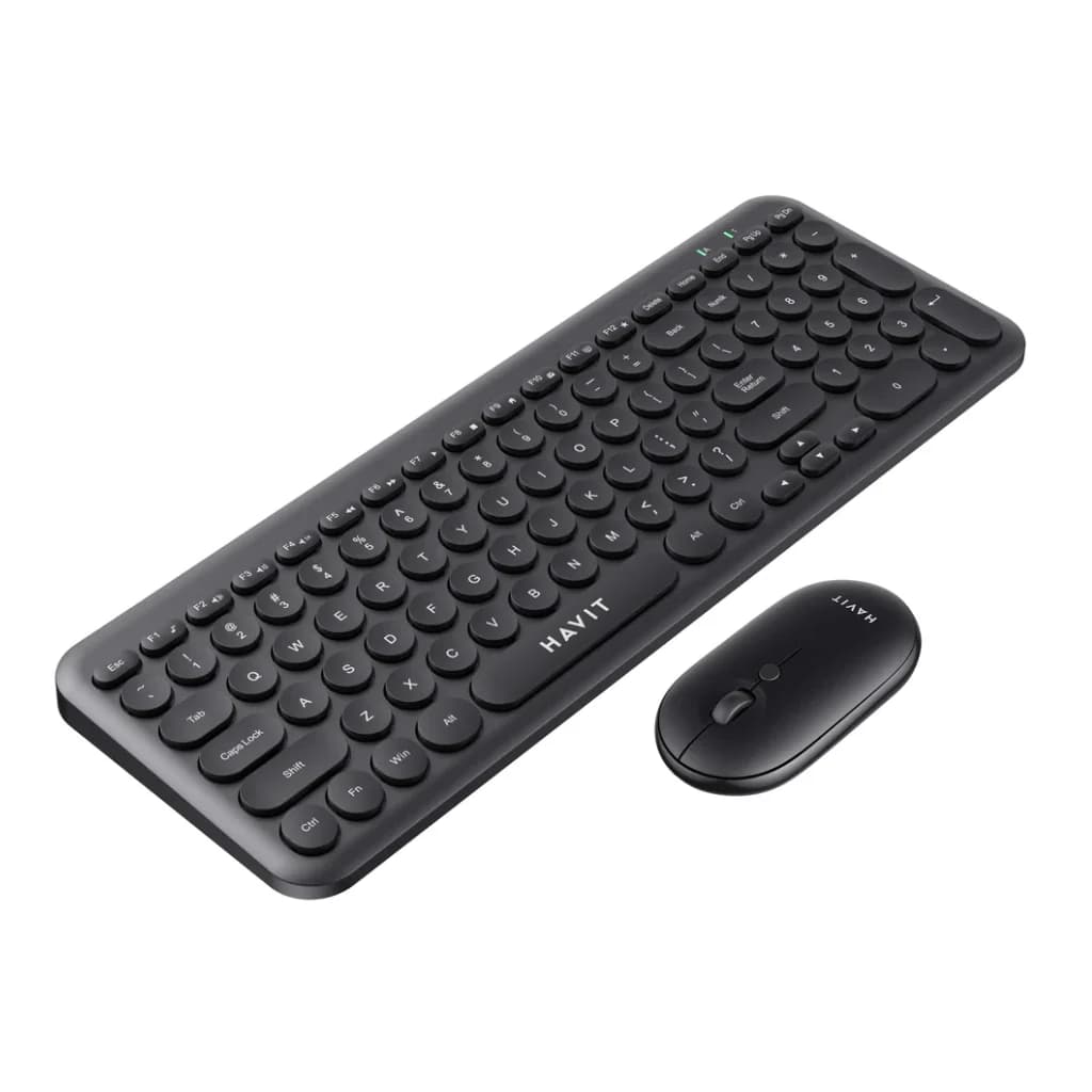 Havit KB254GCM Wireless Keyboard & Mouse Combo - Black (English Layout) — thumbnail 2 of 3