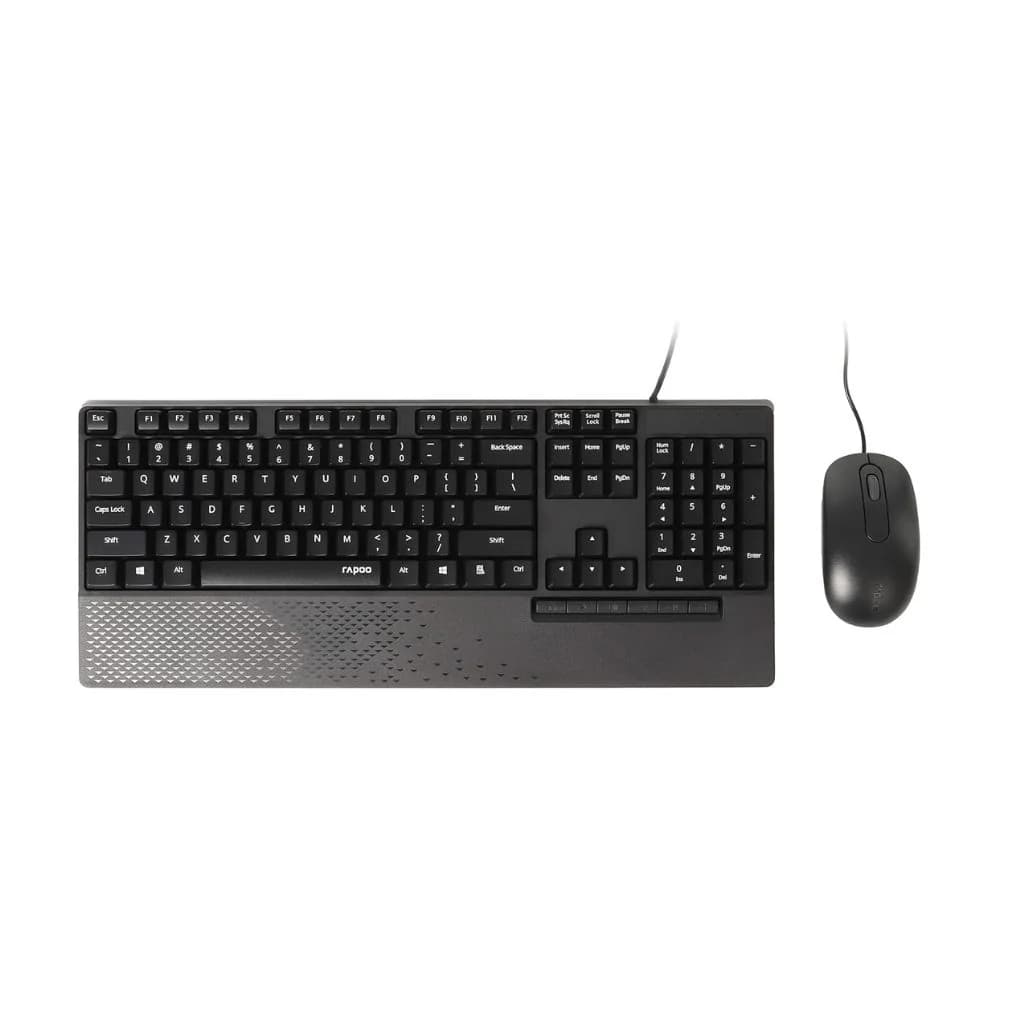 Rapoo NX2000 Wired Keyboard and Mouse Kit - Black — thumbnail 3 of 3