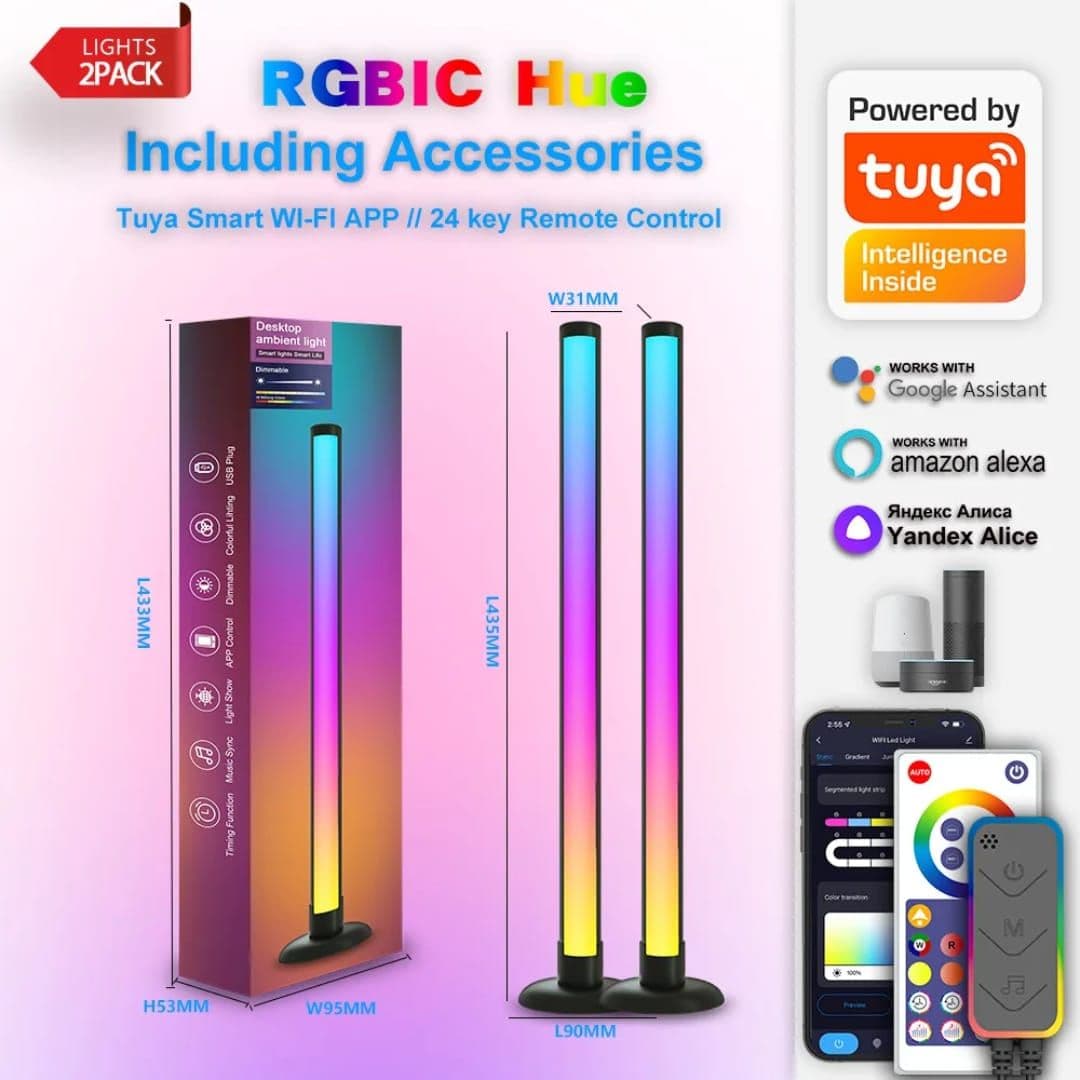 Tuya RGBIC Smart Desk Light — thumbnail 4 of 4