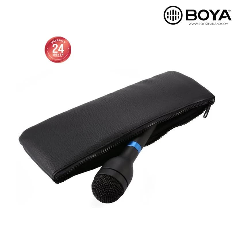 BOYA BY‑HM100 15.6" Long-Handle Omnidirectional Dynamic Handheld Microphone – XLR, 70–15 kHz, Durable Aluminum Body, Interview & ENG Use — thumbnail 4 of 6