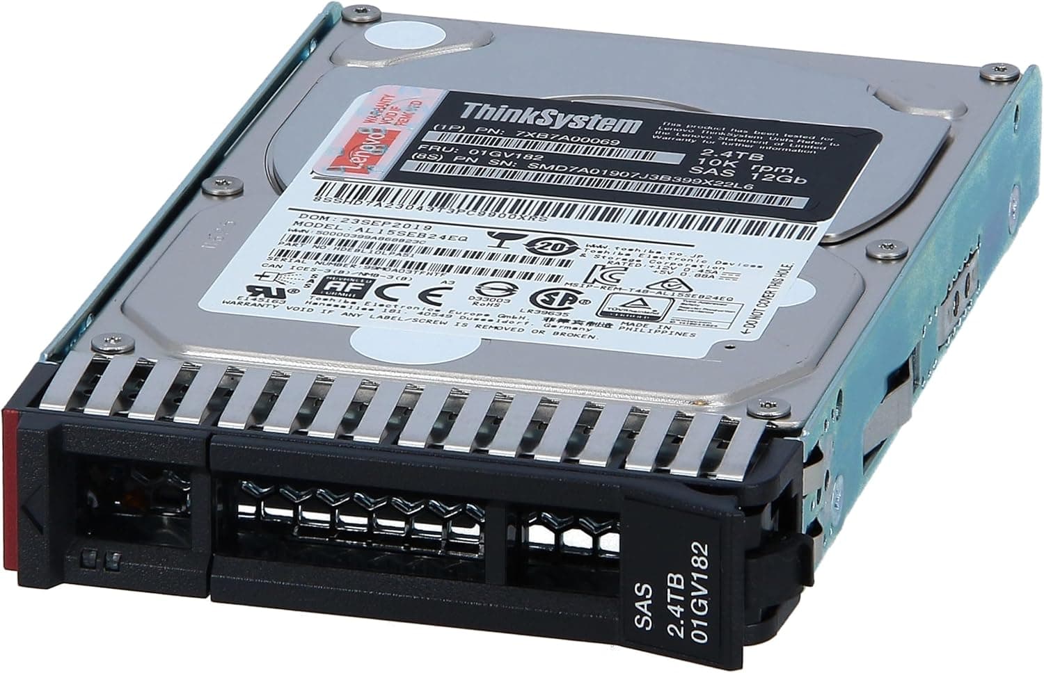 Lenovo ThinkSystem 2.4TB 10K RPM SAS 12Gbps 2.5" Hot Swap HDD, 512e — thumbnail 3 of 3