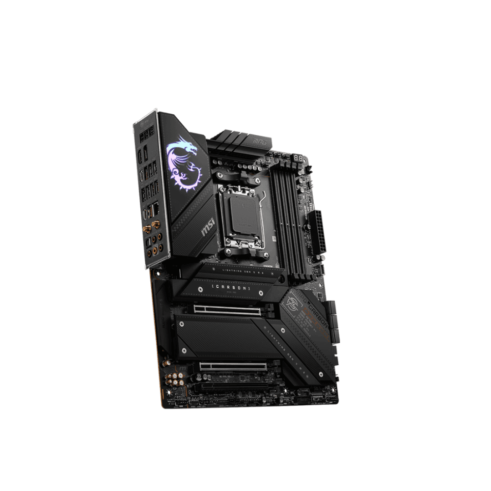MSI MPG CARBON X670E WIFI AM5 AMD-Motherboard — thumbnail 3 of 4