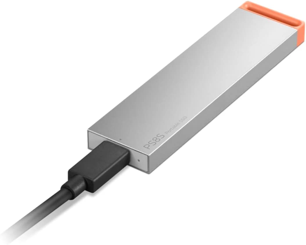 Lenovo PS8S Portable SSD. 512GB , 1050MB/s Read, 1000MB/s Write — thumbnail 2 of 3
