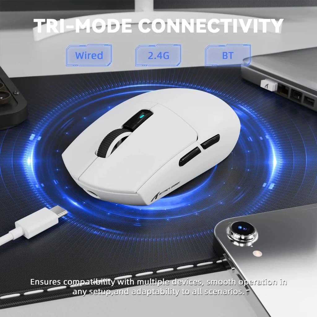 Attack Shark G3 Pro Wireless - White — thumbnail 2 of 6