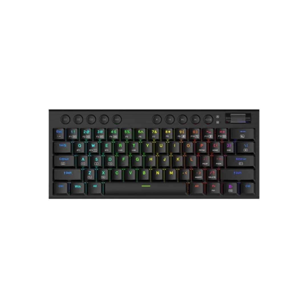Redragon K632 PRO Noctis 60%, USB-C wired, BT, 2.4 GHz Red Switch